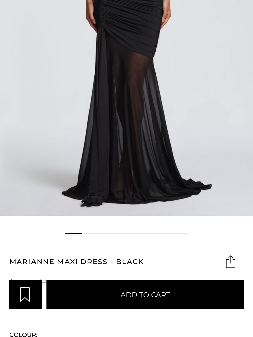 Elegant One-Shoulder Black Mesh Evening Gown